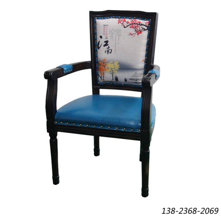 高端餐廳家具，簡(jiǎn)歐軟包餐椅，實(shí)木椅子廠
