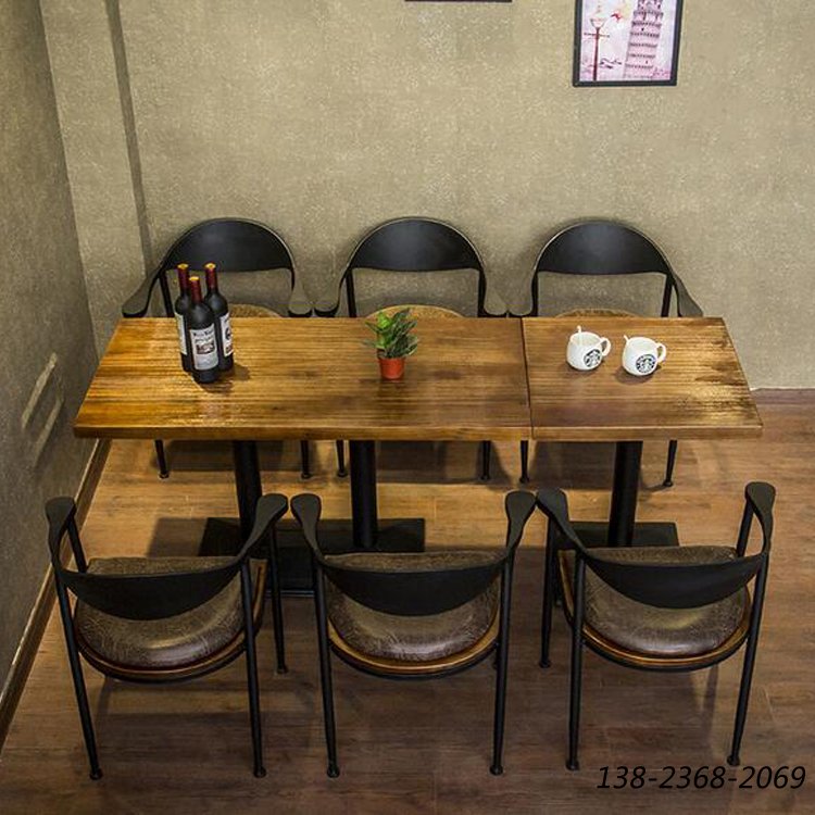做舊復古餐桌椅，休閑桌子椅子，餐廳家具定做