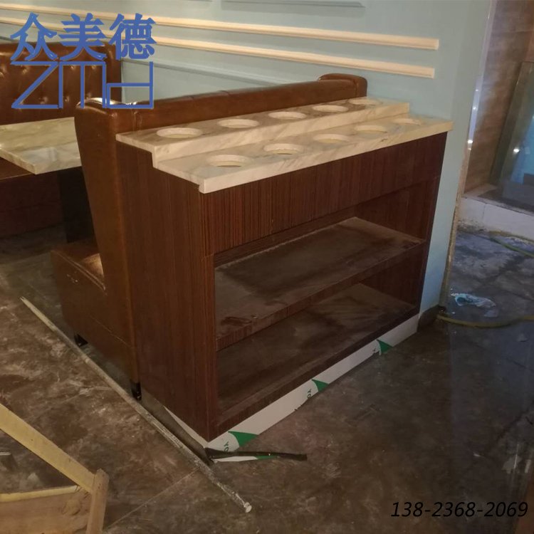 火鍋調(diào)料臺，大理石醬料臺，定制調(diào)味桌