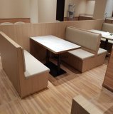 <b>阿肥茶餐廳大理石餐桌，實木餐椅卡座沙發(fā)案例</b>